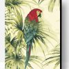 Parrot With Red Head Paint By Number