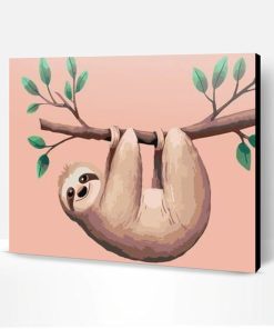 Pink Sloth Paint By Number