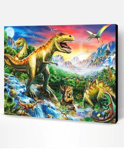 Planet of Dinosaurs Paint By Number