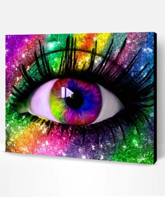 Rainbow Eyes Paint By Number