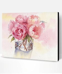 Roses in Cup Paint By Number