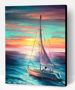 Sailing Boat Yacht Paint By Number