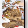 Winter Hedgehog Paint By Number