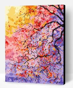 Scenery Of Colorful Trees Paint By Number