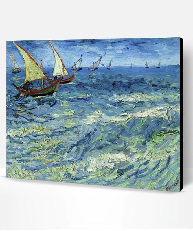Seascape At Saintes Maries By Vincent Van Gogh Paint By Number