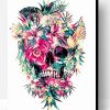 Skull With Flowers Paint By Number