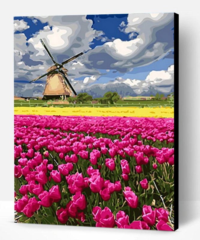 Travel to Tulips Paint By Number