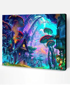 Trippy Forest Paint By Number