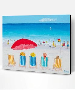 Vacation On Beach Paint By Number