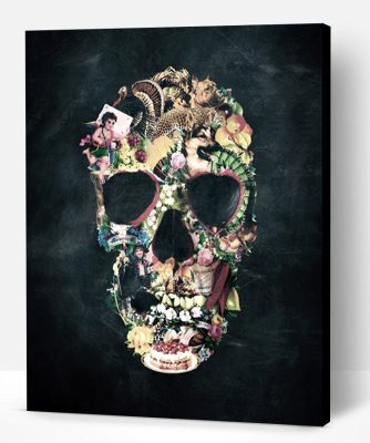 Vintage Skull Paint By Number