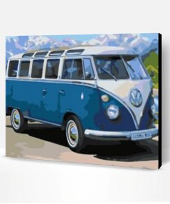 Volkswagen Samba Bus Paint By Number