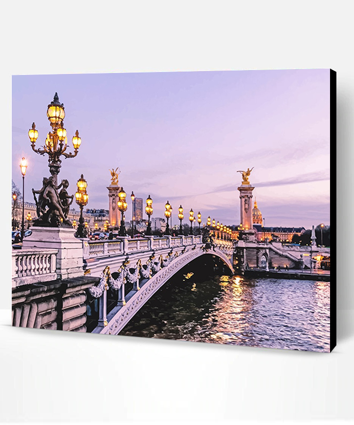 Pont Alexandre III Paris France NEW Paint By Numbers - Paint By Numbers PRO