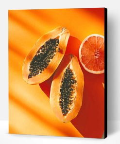 Papaya Fruit Paint By Number