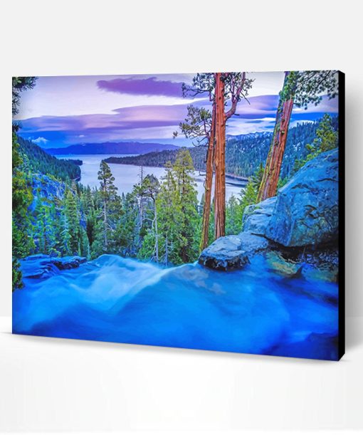 Lake Tahoe Sierra Nevada Mountains California Paint By Number