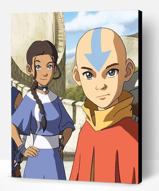 Aang and Katara The Last Airbender Paint By Number