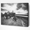 Black And White Tractor Paint By Number