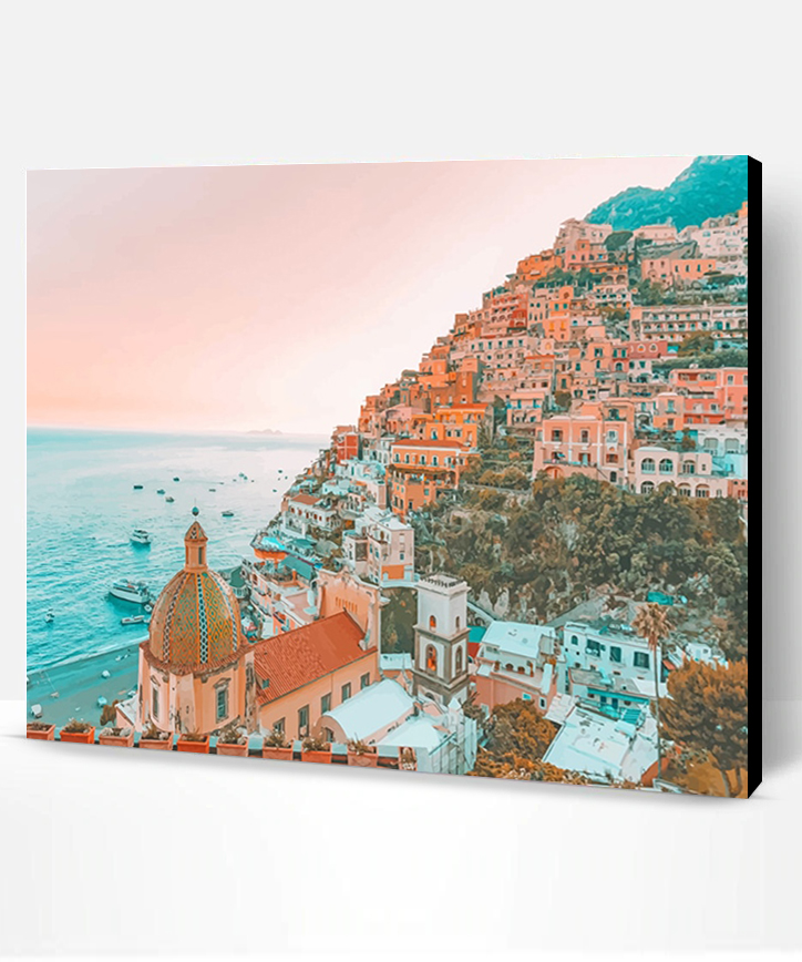 Amalfi Coast Italy - NEW Paint By Number - Paint By Numbers PRO
