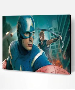 Avengers Captain America Paint By Number
