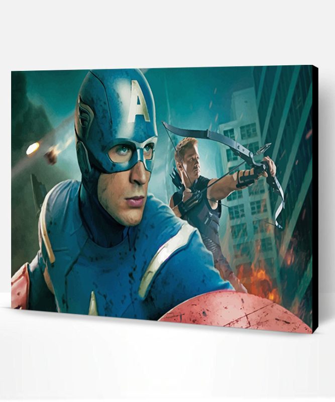 Avengers Captain America Paint By Number