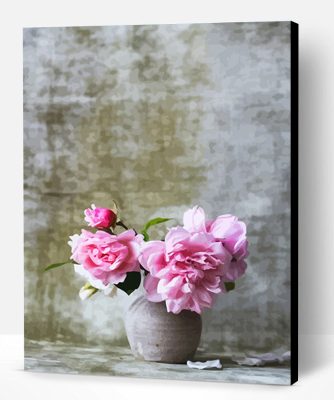 Baby Pink Flowers Paint By Number