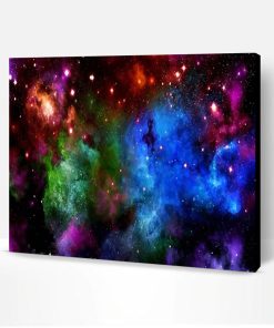 Beautiful Colorful Space Paint By Number