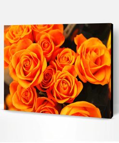 Beautiful Orange Flowers Paint By Number