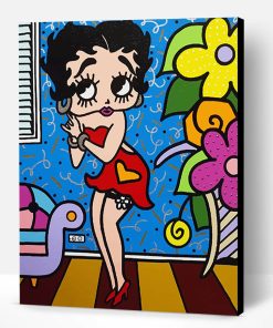 Betty Boop Cartoon Paint By Number