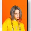 Billie Eilish Orange Background Paint By Number