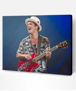 Bruno Mars With Guitar Paint By Number