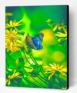 Butterfly Enjoying Nature Paint By Number