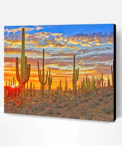 Cactus Arizona Desert Paint By Number