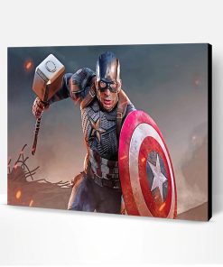 Captain America Paint By Number