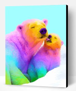 Colorful Bears Paint By Number