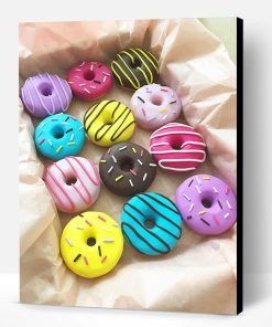 Colorful Doughnuts Paint By Number