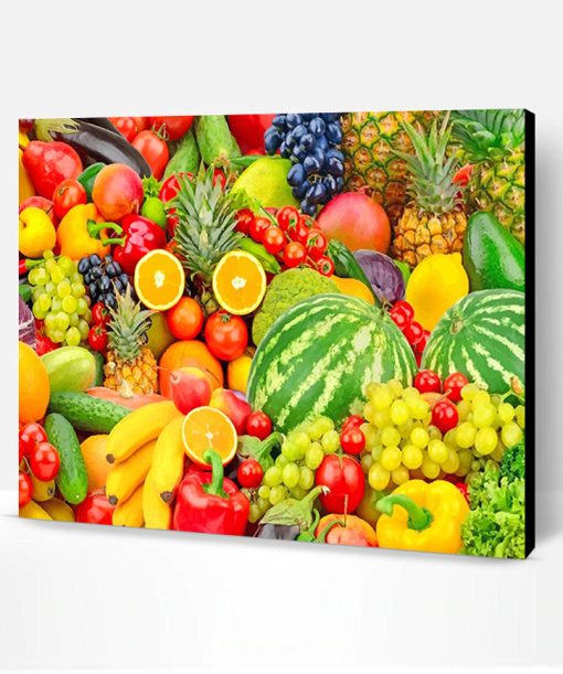 Colorful Fruits Paint By Number