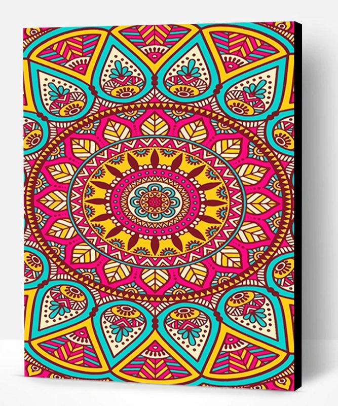 colorful mandala adult paint by numbers