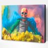 Colorful Smoke Skull Paint By Number