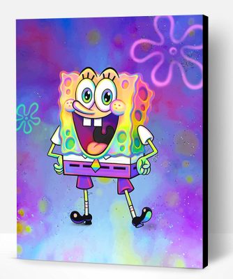 Colorful Spongebob Cartoon Paint By Number