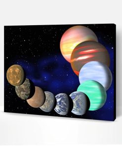 Colorful Universe Planets Paint By Number