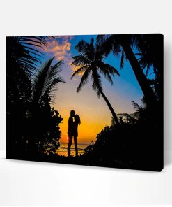 Couple In Love Silhouette Paint By Number