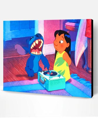 Cute Lilo And Stitch Paint By Number