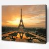 Eiffel Tower At Dawn Horizontal Paint By Number