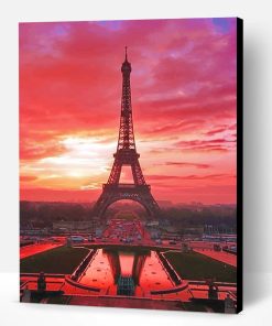 Eiffel Tower Sunset Paint By Number
