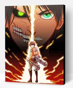Eren Anime Attack On Titan Paint By Number