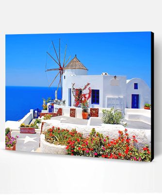 Greece Island Santorini Paint By Number