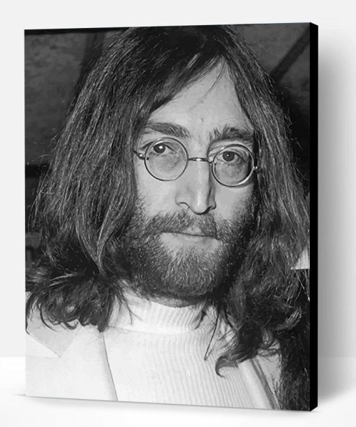 John Lennon Black and White Paint By Number