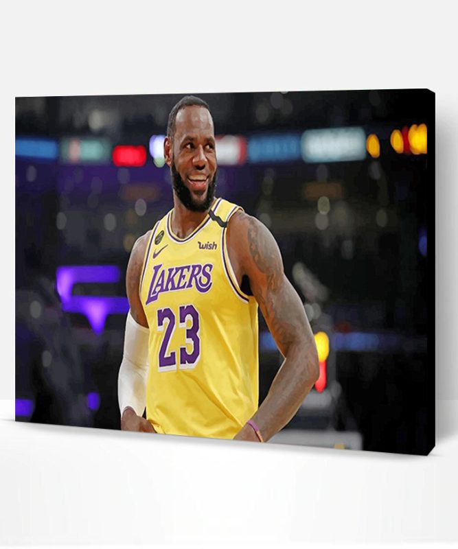 Lebron James Lakers Paint By Number