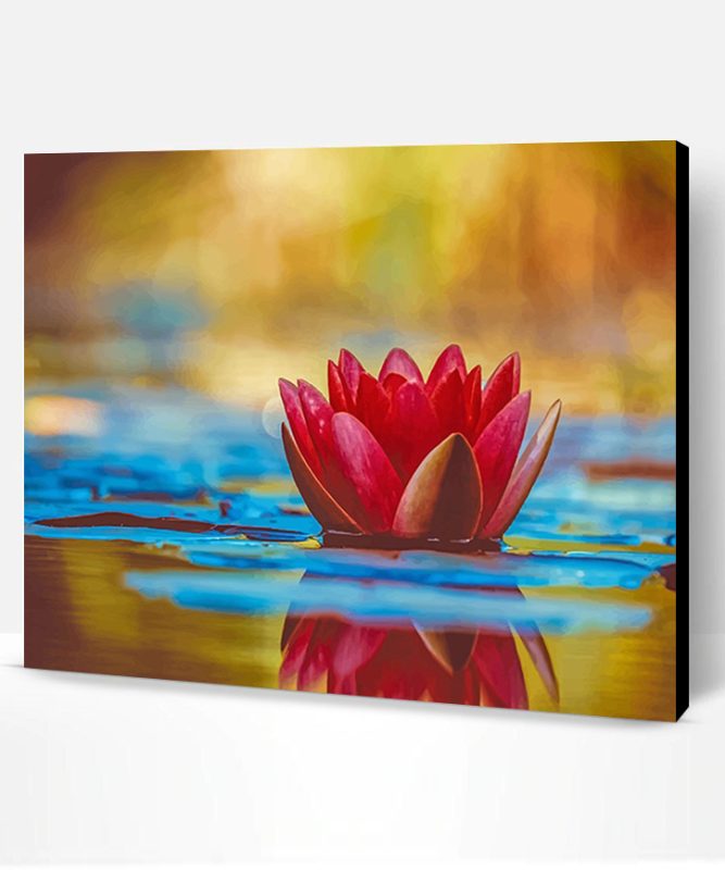 Lotus In The Water Paint By Number