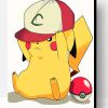 Pikachu Wearing Hat Paint By Number
