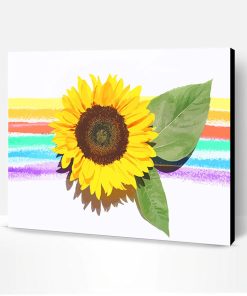 Rainbow Sunflower Paint By Number